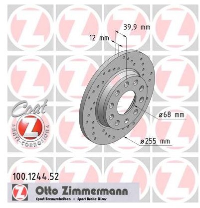 Zimmermann Tarcza hamulcowa 100.1244.52