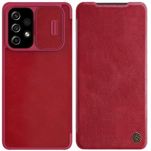 Nillkin Etui QIN Pro Galaxy A73 5G, czerwone