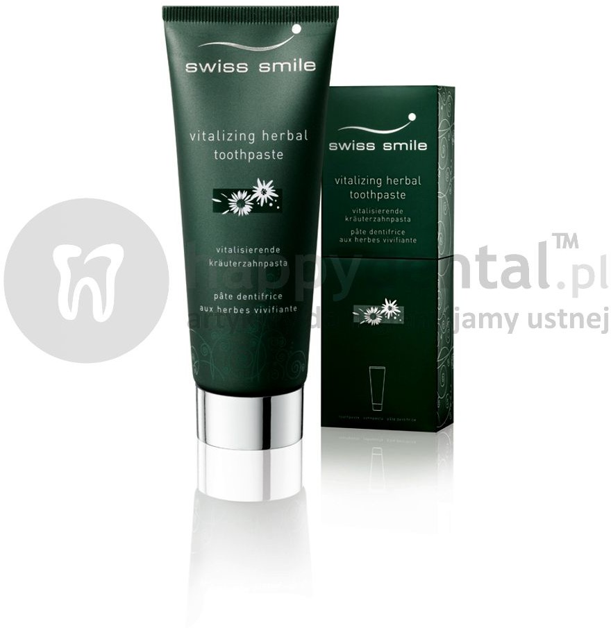Swiss Smile SWISS SMILE Herbal Bliss Toothpaste 75ml (E039) energetyzują pasta ziołowa wzmacniająca dziąsła i zęby
