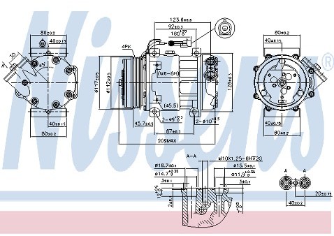 NISSENS Kompresor, klimatyzacja NISSENS 89347