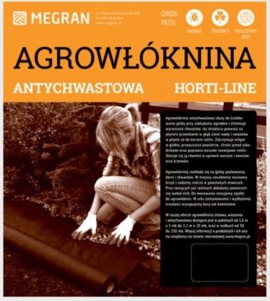 Megran Agrowłóknina Antychwastowa Horti-Line Czarna 1,6 x 10 m 102220
