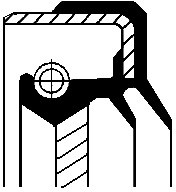 CORTECO Pierścień uszczelniający wału, różnicowy CORTECO 01016687B