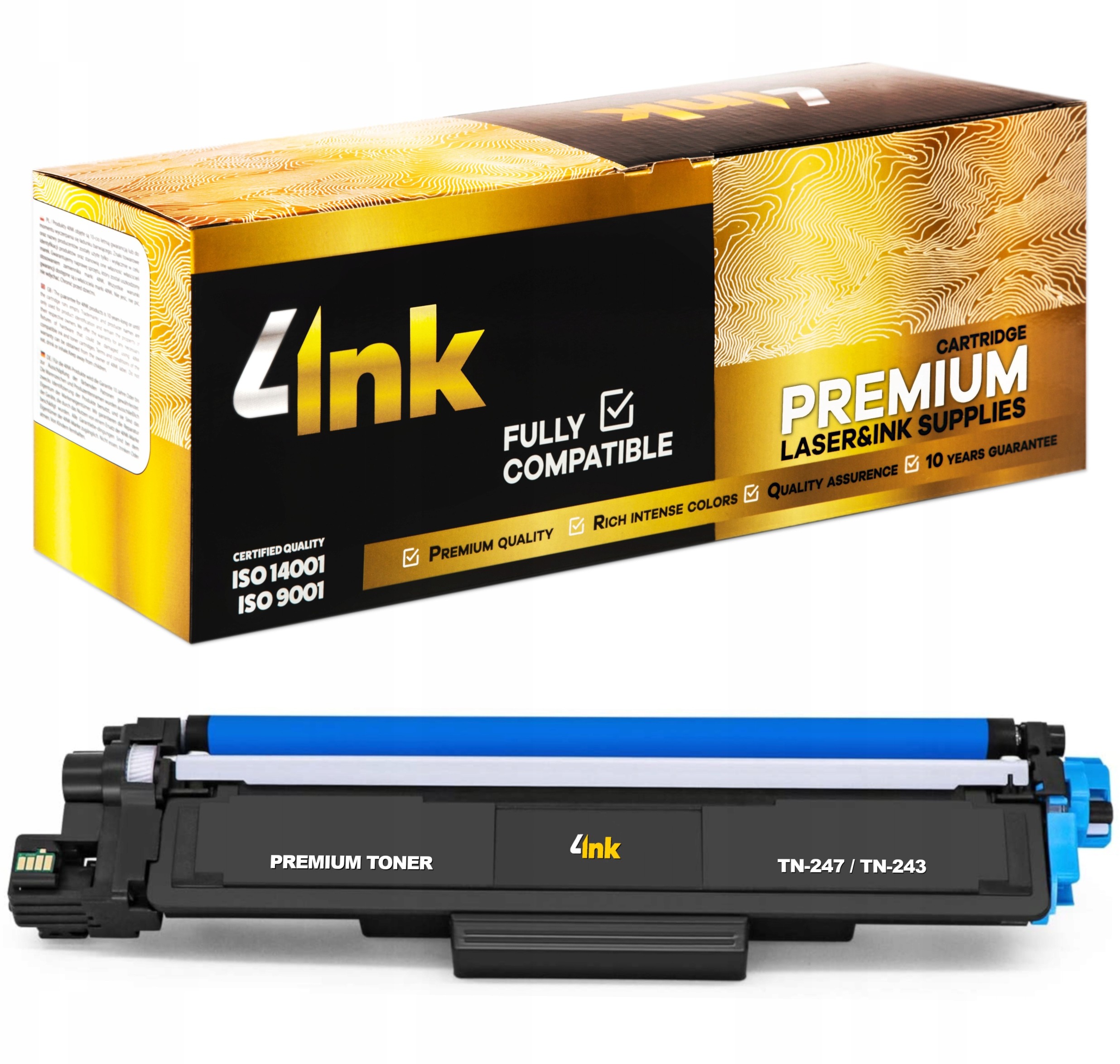 Toner 4INK | Brother | TN-247 | Cyan | Premium