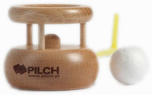 Pilch Pilch, Dmuchajka naturalna, zabawka drewniana