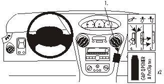 Brodit ProClip 853925 Angled mount do Saturn Ion 06  09 7320288539256
