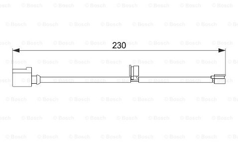 Bosch Styk ostrzegwaczy, zużycie okładzin hamulcowych 1 987 474 569