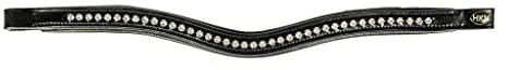 HKM SPORTS EQUIPMENT 59359100 opaska na czoło Wave z syntetycznymi brylantami, S, czarna 5935-9100-0622