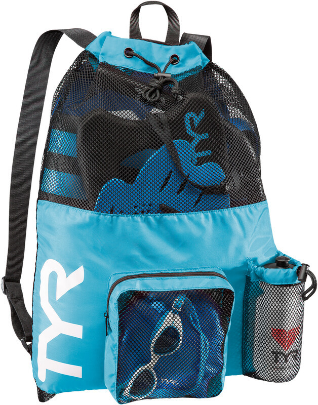 Tyr Big Mesh Mummy Plecak, niebieski/czarny 2021 Plecaki i torby pływackie LBMMB3420