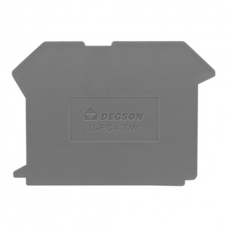 DEGSON Płytka końcowa do złączki szynowej 4mm2 PC4-TW DGN 3589 D-PC4-TW-01P-11-00AH