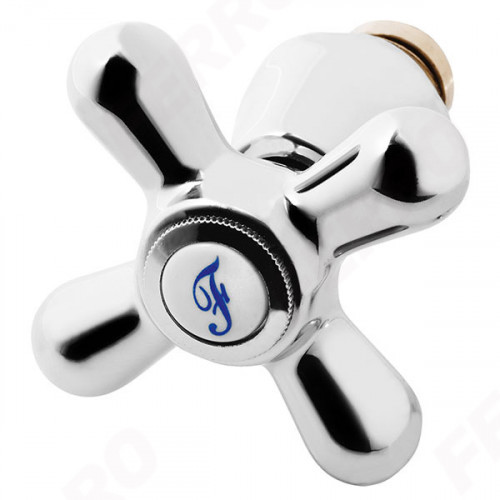 Ferro POKRĘTŁO Z GŁOWICĄ DO BATERII RETRO CHROM P21