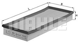 Mahle knecht LX 662 filtr powietrza LX 662
