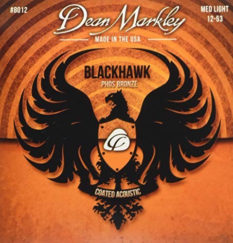 Dean Markley BLACKHAWK COATED PURE BRONZE A STRINGS M-LIGHT 11-52 DM8012
