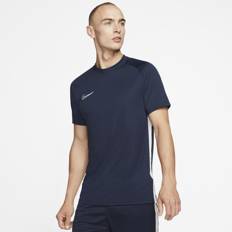 Nike Męska koszulka piłkarska z krótkim rękawem Dri-FIT Academy - Niebieski AJ9996-451