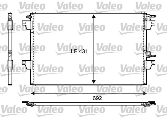 VALEO skraplacz 814007