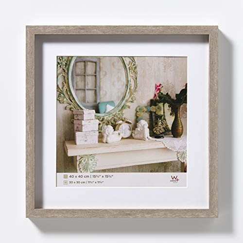 Walther Stockholm 3D drewniana rama 40x40 cm szara EA444D
