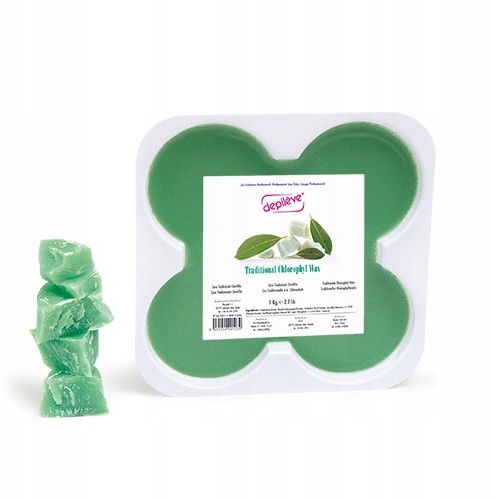 Depileve Wosk bezpaskowy Chlorofilowy krążki 500g