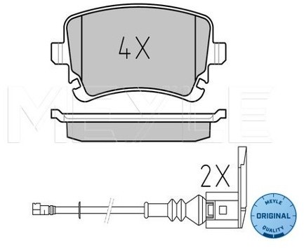 Wulf Gaertner Autoparts Zestaw klocków hamulcowych, hamulce tarczowe Wulf Gaertner Autoparts 025 233 2617/W