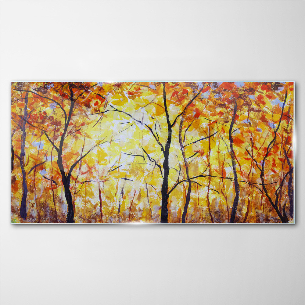 PL Coloray Obraz na Szkle las Jesień 140x70cm