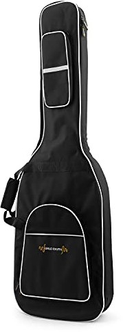 World Rhythm World Rhythm Torba na gitarę basową z uchwytem, tylne paski i wyściełanie 18 mm  miękka wyściełana torba do noszenia nadaje się do gitary basowej  idealna do podróży do koncertów lub ćwiczeń taśmowych WR-111