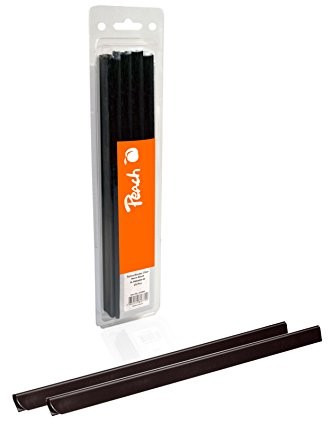Peach R-pbs408  02 szyn zaciskowych DIN A4, 8 MM, 40 arkuszy, 25 sztuki, czarny R-PBS408-02
