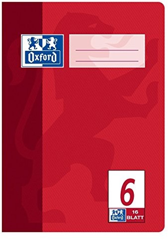 Oxford 100050369 zeszyt szkolny, format A5, gładki, 16 kartek, zestaw 15 sztuk 100050369