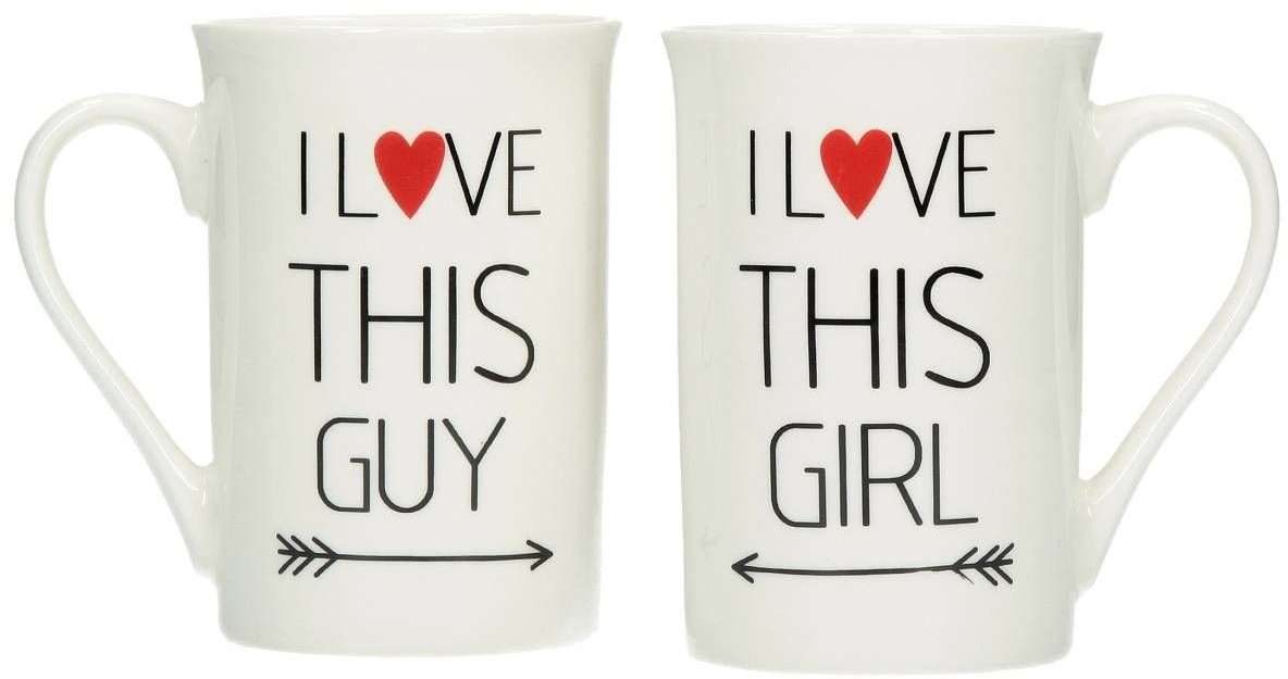 Kemiś Kubki, I love Girl&Guy, 2 szt.