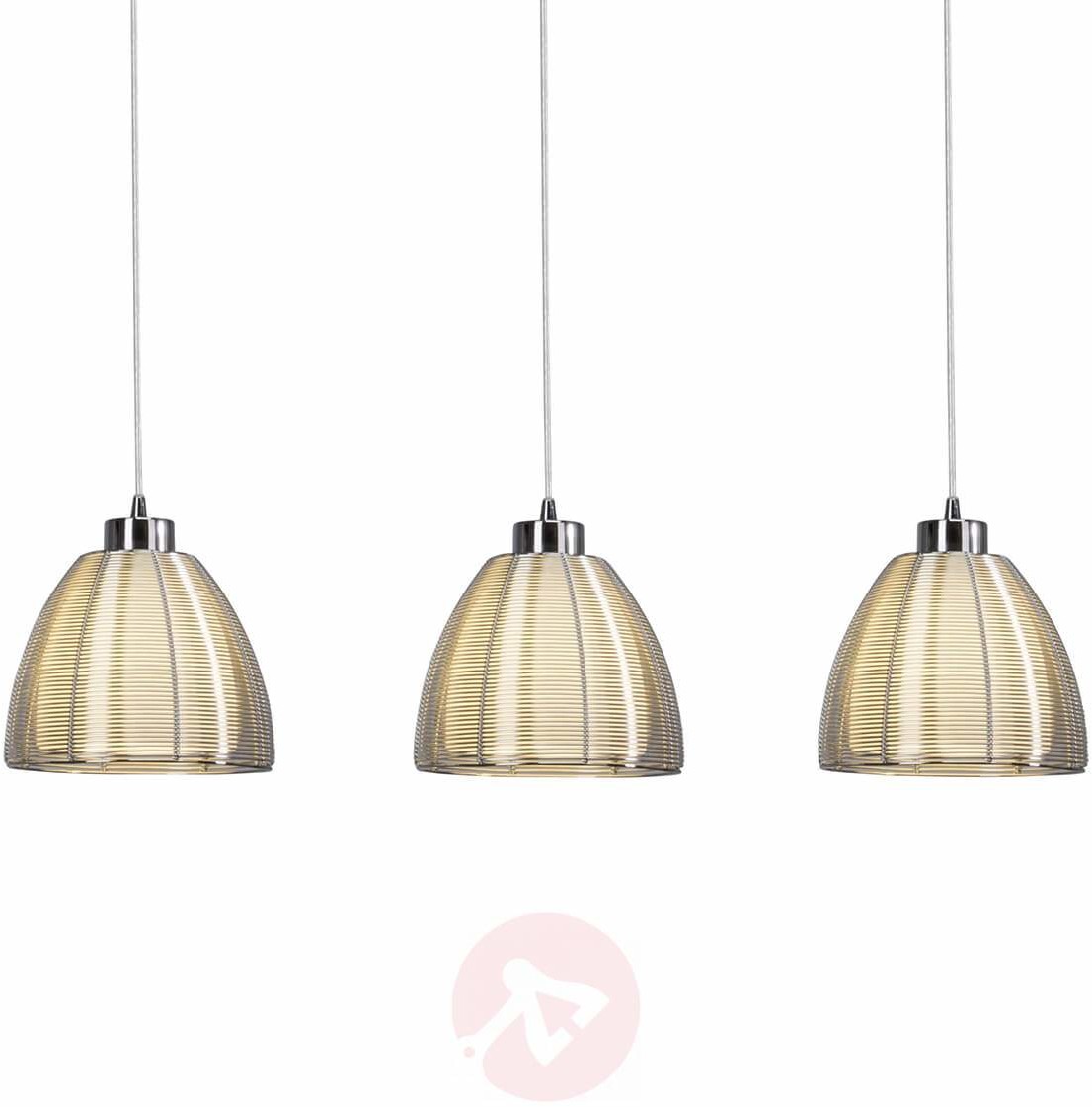 Brilliant Oświetlenie Relax Lampa Wisząca Chrom, 3-punktowe 61176/15