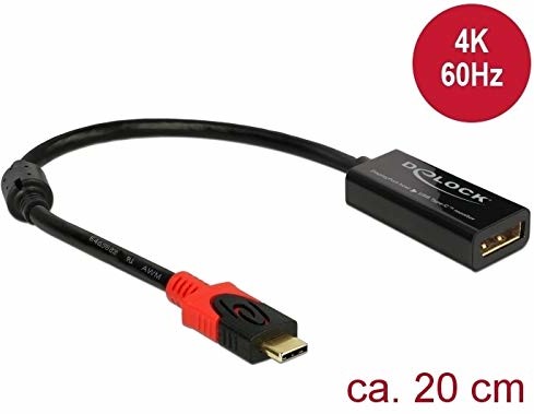 Delock DisplayPort Adapter do monitora USB Type-C 4K 60 Hz 63928