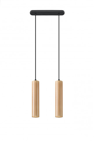 Drewniana podwójna lampa wisząca - EX548 D2-S32