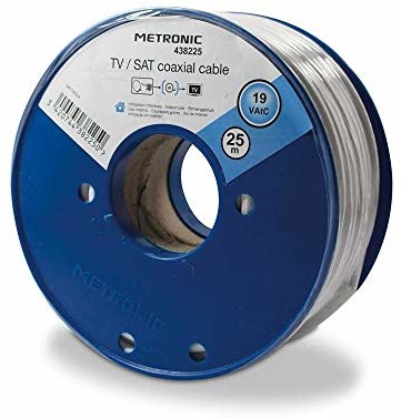 Metronic Métronic 438225 kabel koncentryczny (25 m) biały 438225