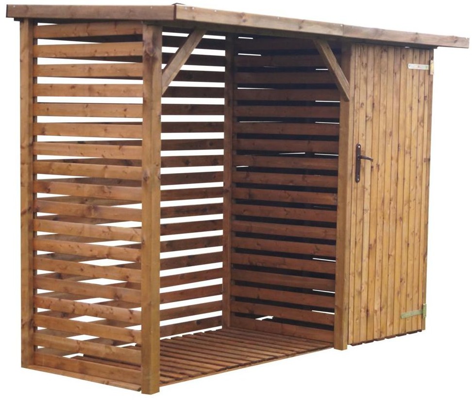 WERTH-HOLZ Drewutnia z szafą 265x120x194 cm Werth-Holz
