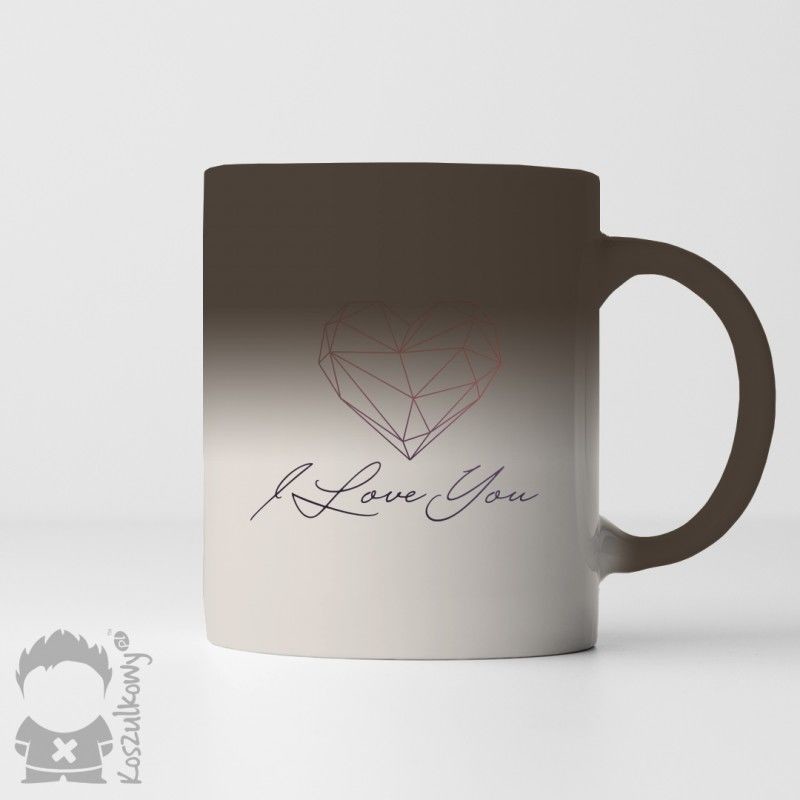 I love you - magiczny kubek z nadrukiem