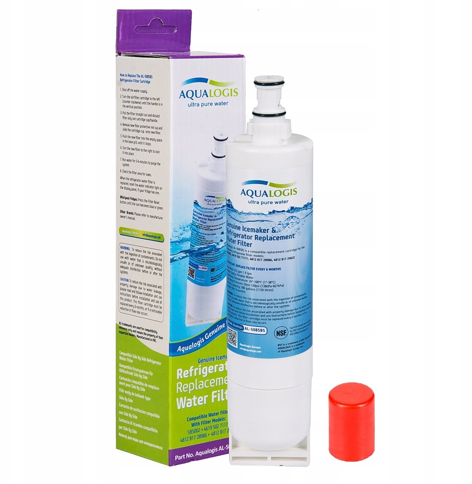 Whirlpool Filtr Do Lodówki SBS002, 4812 817 29632