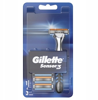 Фото - Бритва / лезо Gillette Sensor3 Maszynka do golenia Rączka maszynki + 3 ostrza 