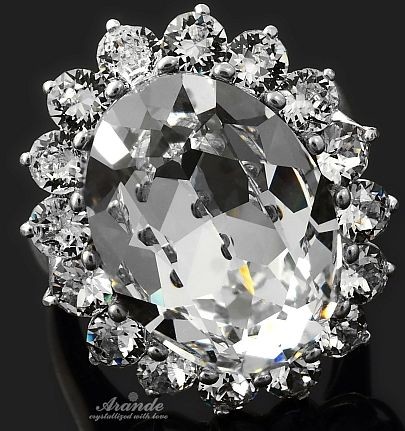 Swarovski Arande piękny pierścionek ROYAL CRYSTAL SREBRO 4238965555