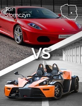 Jazda Ferrari F430 vs KTM X-BOW  Tor Słomczyn P0003493