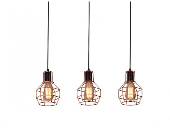 Azzardo Lampa wisząca CARRON 3 LINE MD50148-3L MD50148-3L