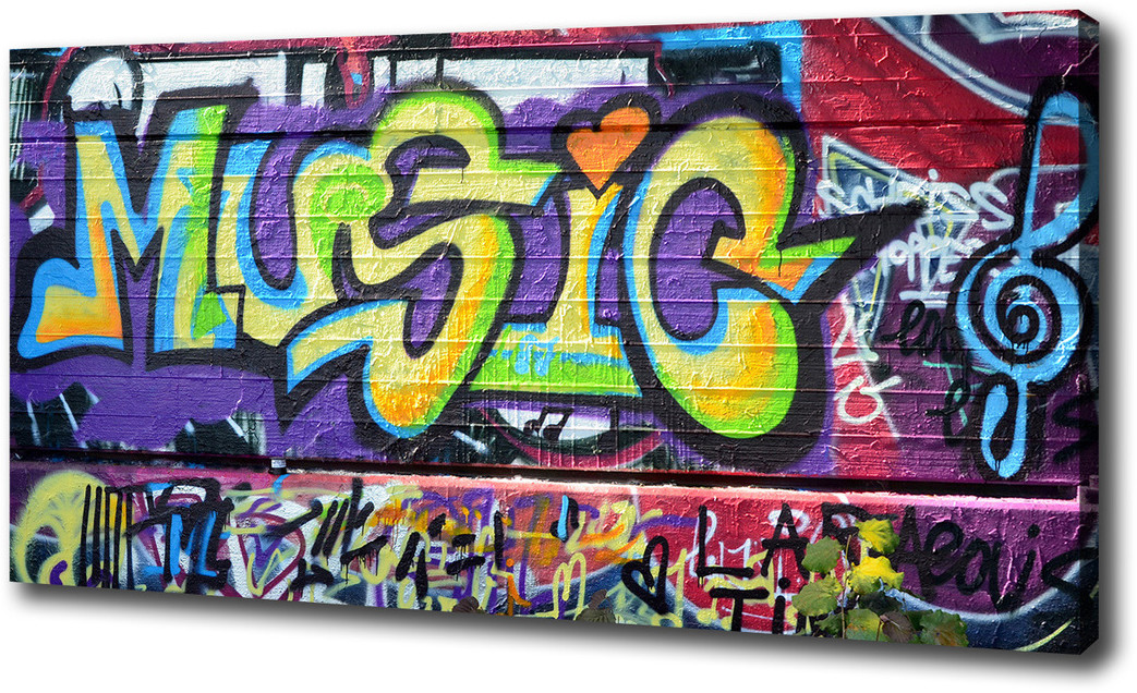 Foto obraz na płótnie Graffiti na ścianie