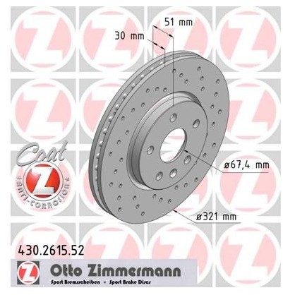 Zimmermann Tarcza hamulcowa 430.2615.52