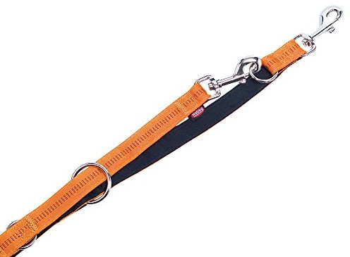 Nobby smycz dla psów - Soft Grip, długość 200 cm, pomarańczowy, czarny