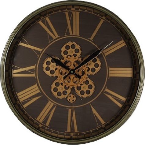 Countryfield zegar Thom okrągły 54 cm stal/nikiel brąz twm_932577