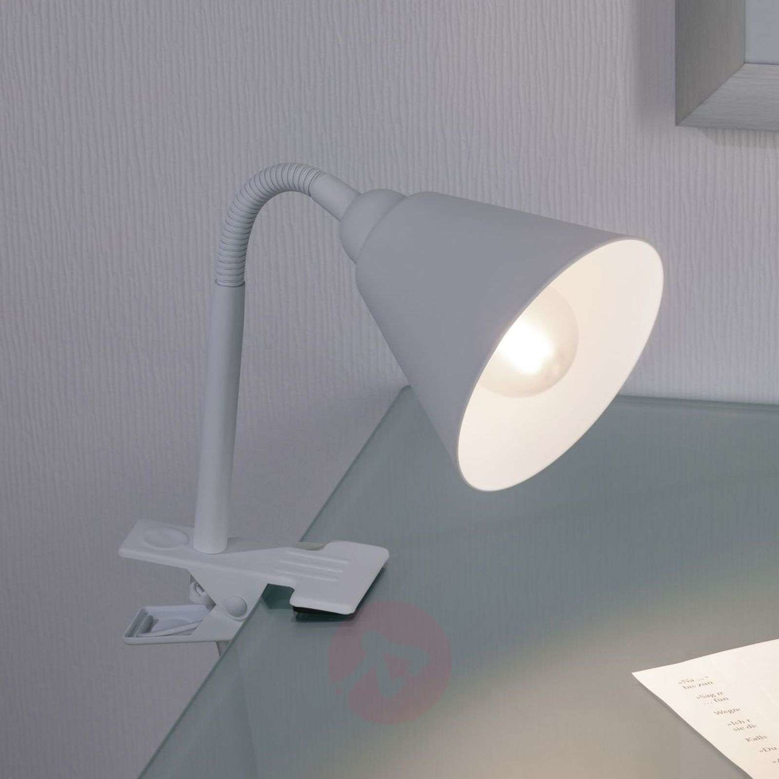 Paulmann Vitis lampa z klipsem, biała
