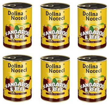 Dolina Noteci Premium SuperFood kangur i wołowina 800 g x 6 szt