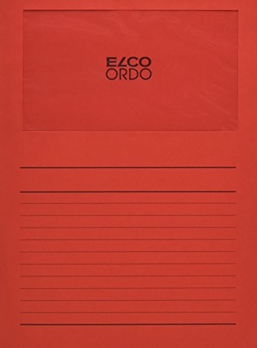 Fast Prawie 7369592 Pack 10 W segregatory z okienkiem, czerwony 73695.92