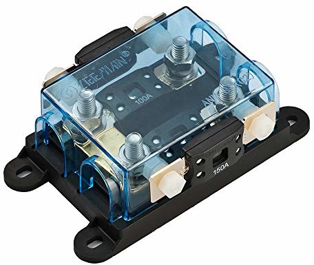 Offgridtec Offgridtec 2-drożny uchwyt bezpiecznika MEGA-Fuse z uchwytem do zabezpieczenia zapasowego 010051