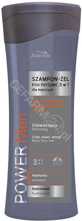 Joanna Power Men Szampon-żel pod prysznic 3w1 300ml