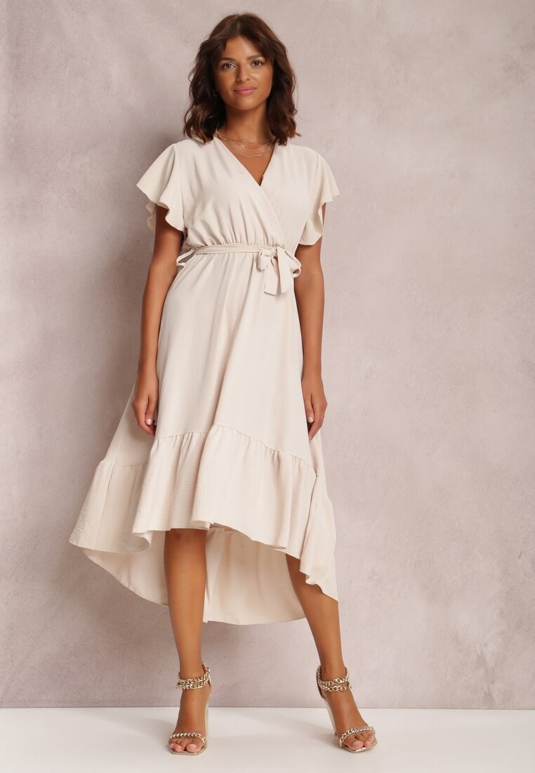 Jasnobeżowa Sukienka Nautirissa