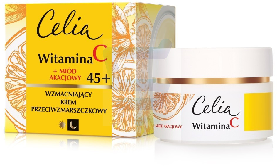 Celia Witamina C 45+ Wzmacniający krem przeciwzmarszczkowy na dzień i noc 50 ml