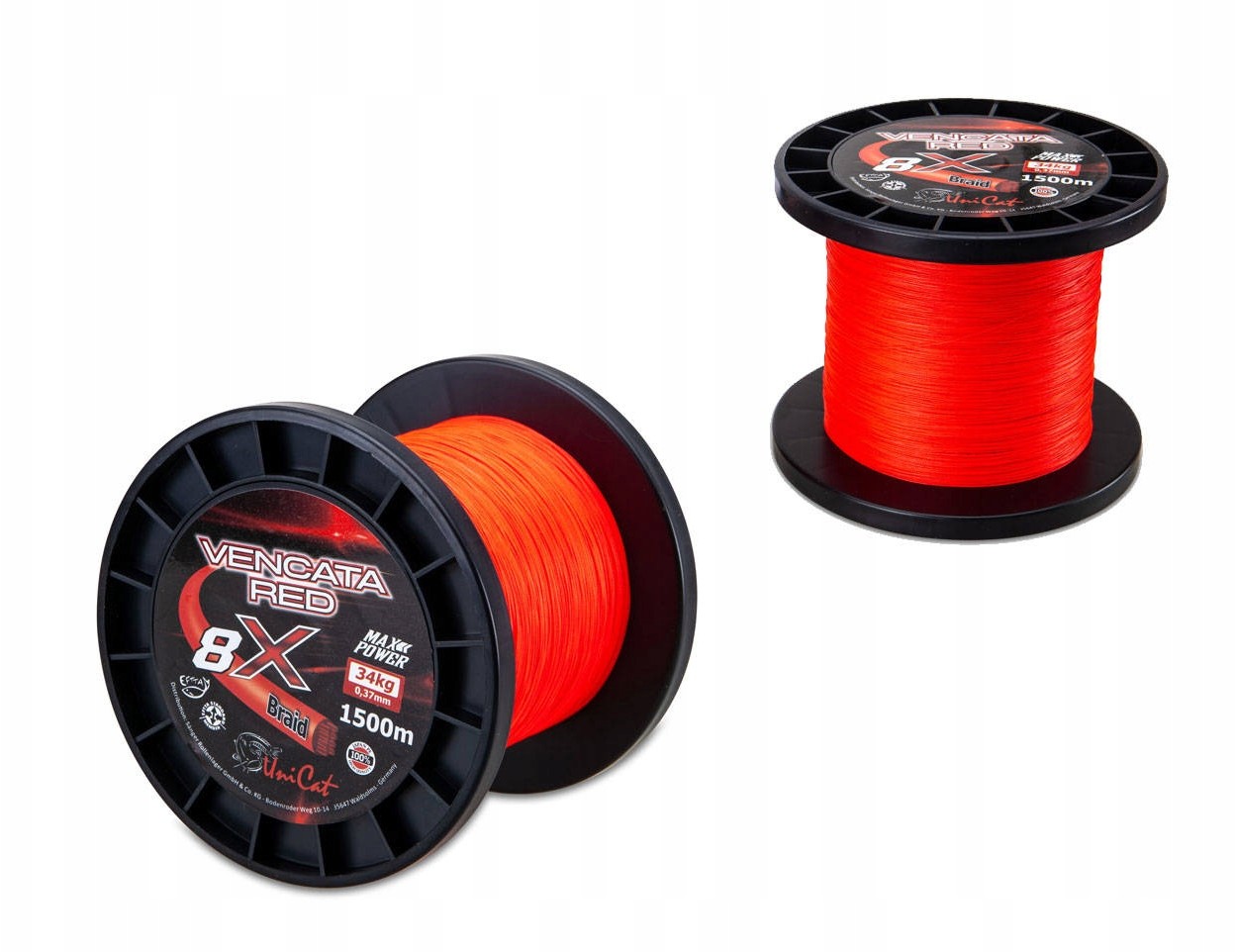 Na Metry - Plecionka Uni Cat Vencata Red 0,50mm