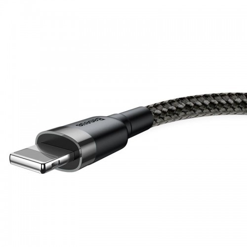 Kabel USB Baseus Baseus Kabel Kevlar USB Lightning iPhone 2.4A 1m Czarny (31647-uniw)